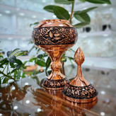 خرید شکلات خوری مسی الماس تراش سایز بزرگ