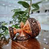 خرید شکلات خوری مسی الماس تراش سایز بزرگ