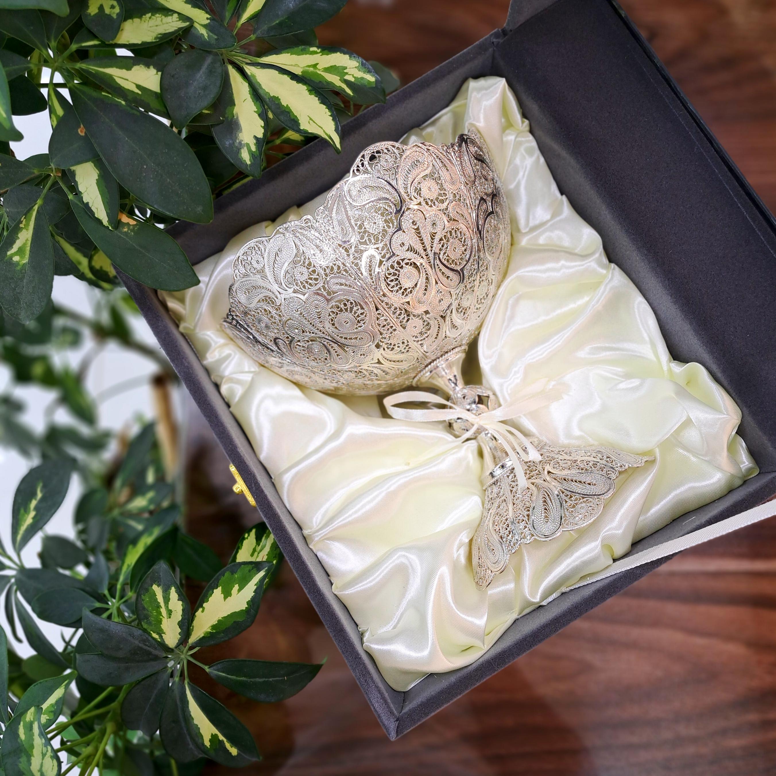 تصویر کاسه آجیل ملیله کاری