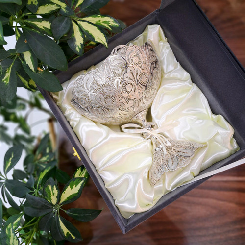 تصویر کاسه آجیل ملیله کاری