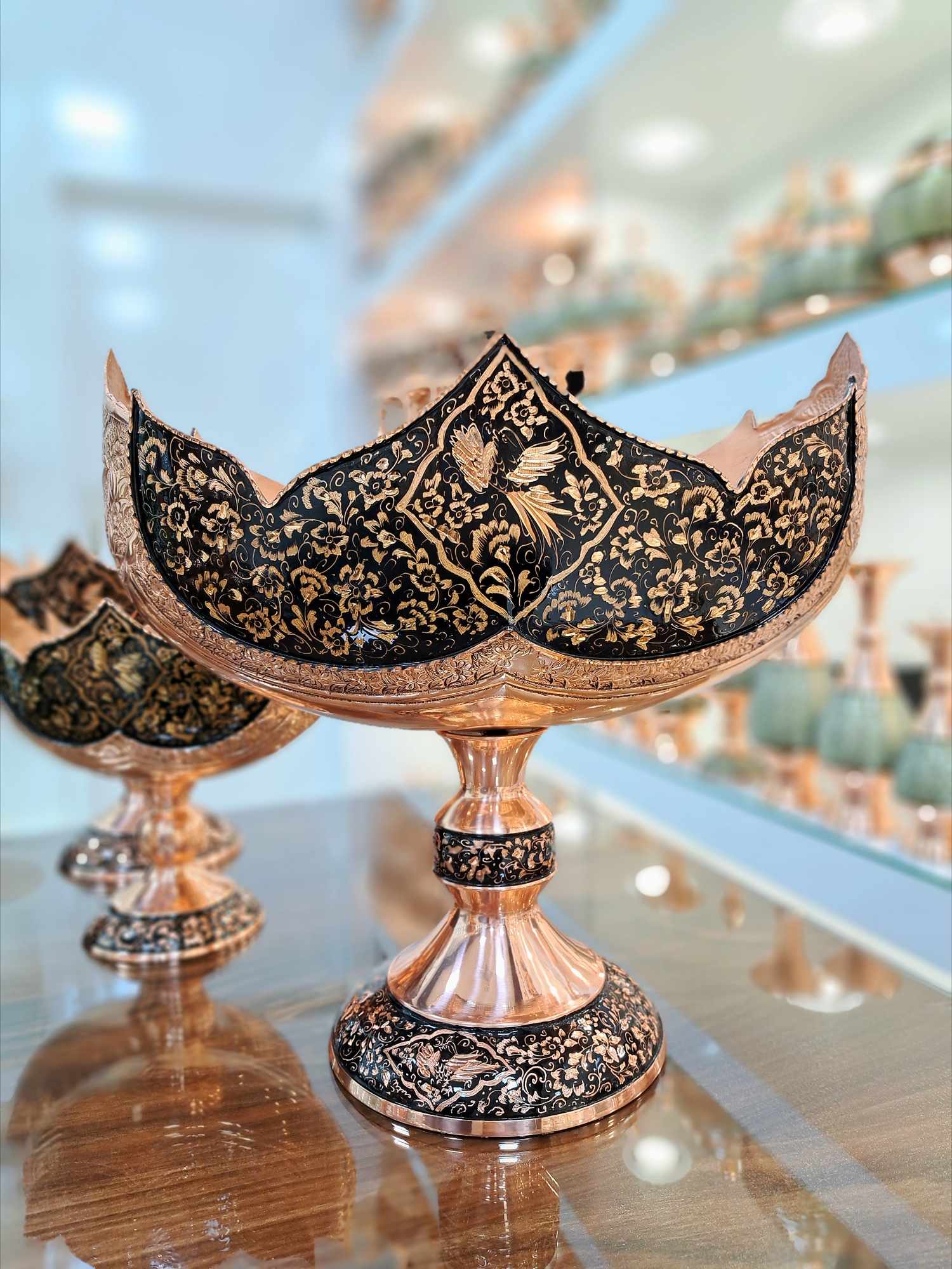 خرید کشکول بغل قلمزنی الماس تراش