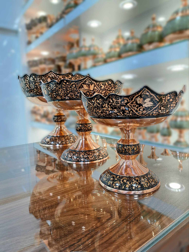 خرید میوه خوری مسی الماس تراش با بهترین قیمت