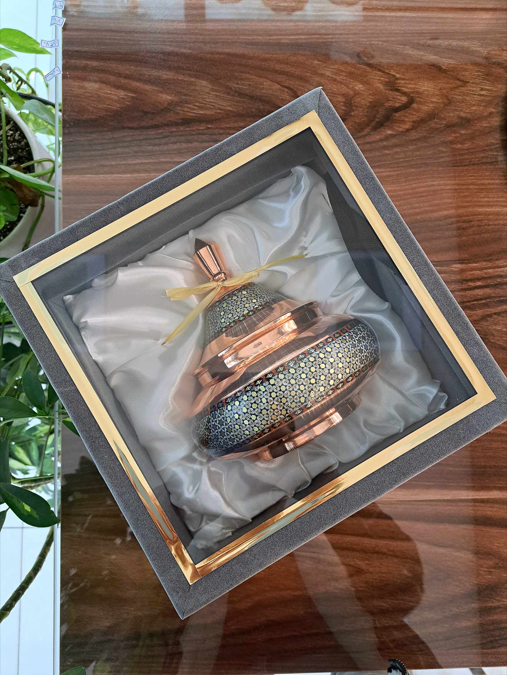 شکلات خوری خاتم کاری