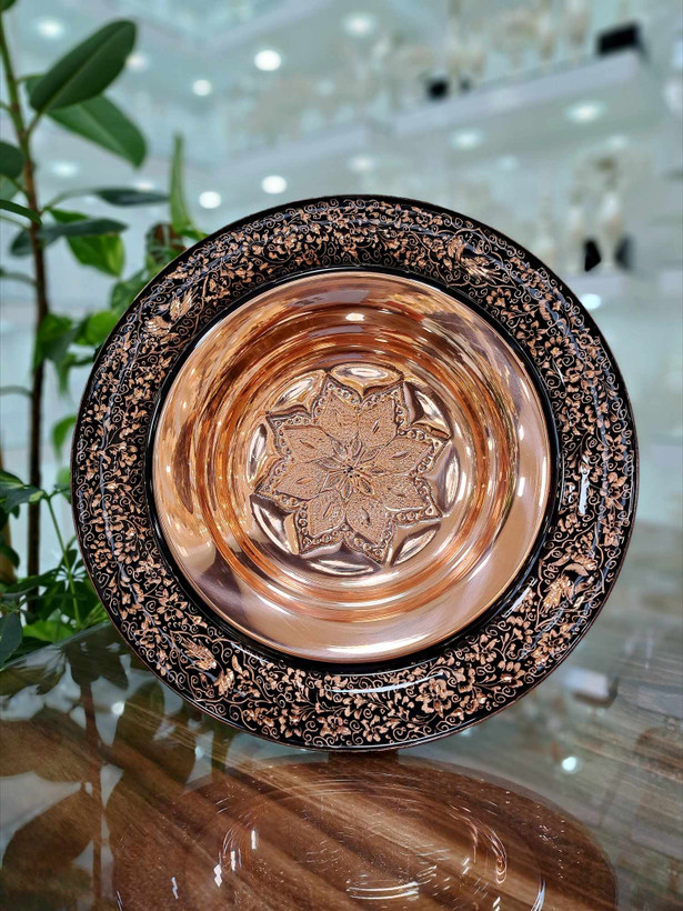 شیرینی خوری مسی قلمزنی