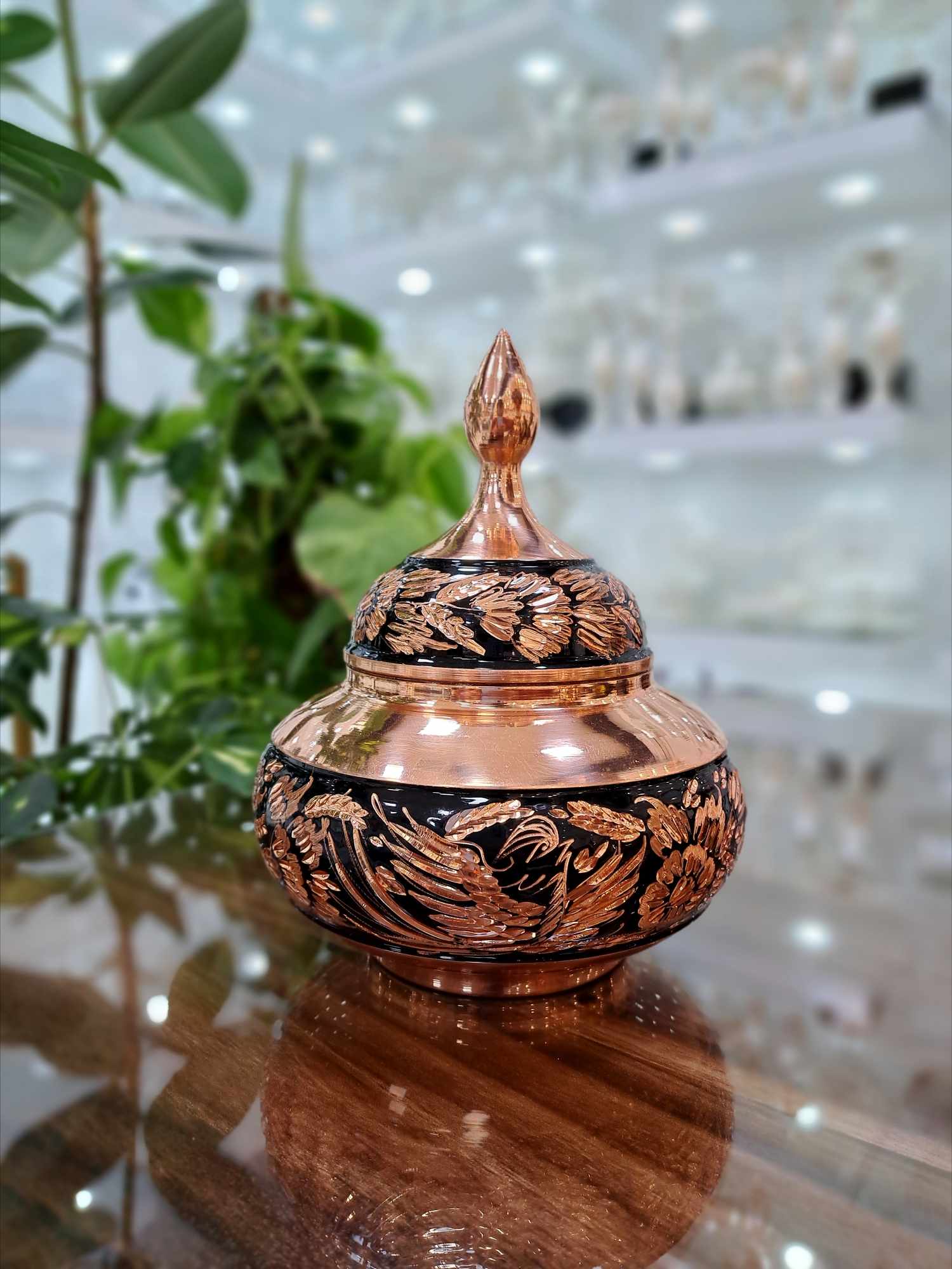 خرید و قیمت شکلات خوری مسی الماس تراش