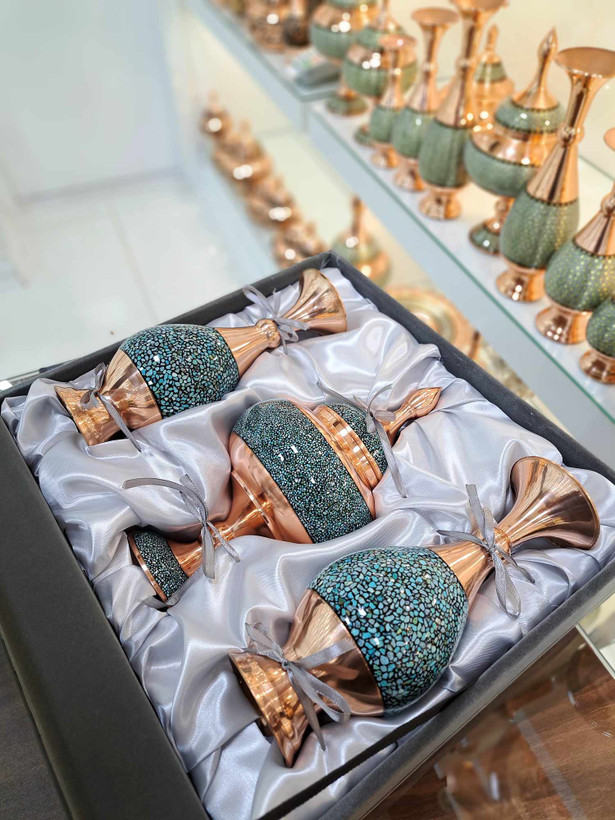 ست فیروزه کوبی نفیس اشرافی