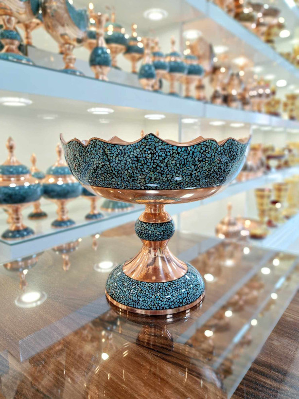 خرید ظرف میوه خوری فیروزه کوبی