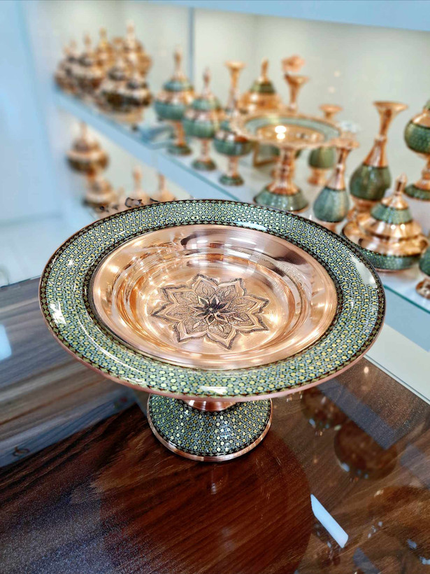 خرید شیرینی خوری مس و خاتم