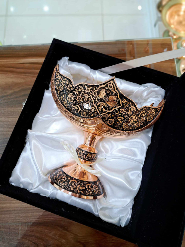 کشکول مسی الماس تراش