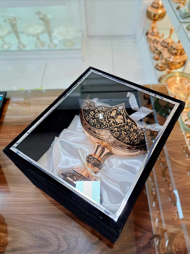 قیمت کشکول مسی الماس تراش بغل قلم