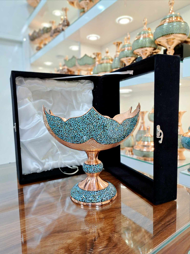 قیمت کشکول فیروزه کوبی سایز 3 برند اشرافی