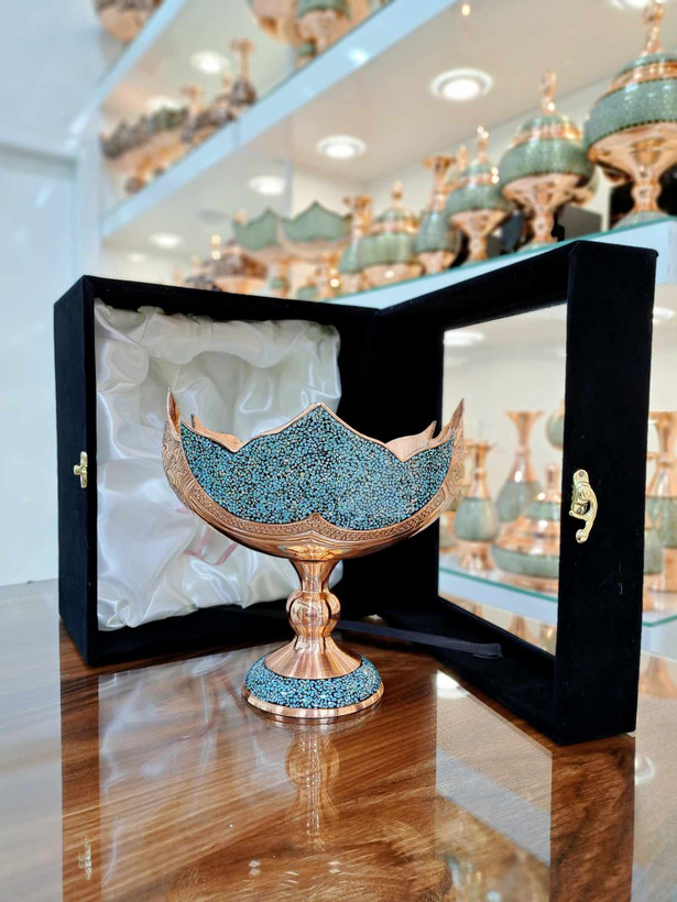 خرید کشکول فیروزه کوبی بغل قلم