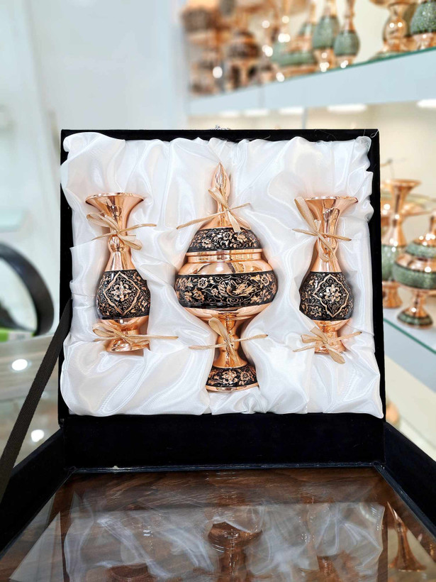خرید ست مسی الماس تراش به همراه باکس