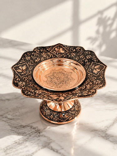 شیرینی خوری مسی الماس تراش اشرافی